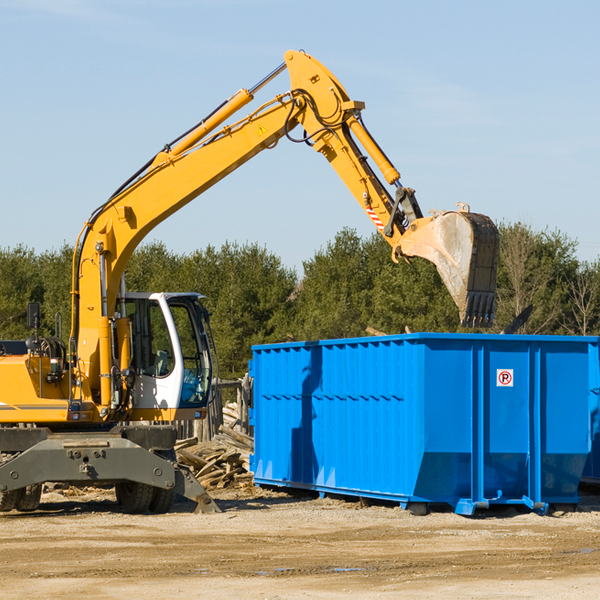 what size residential dumpster rentals are available in Slinger